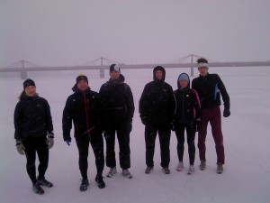 Skrējiens pa Daugavas ledu. 2012.gads