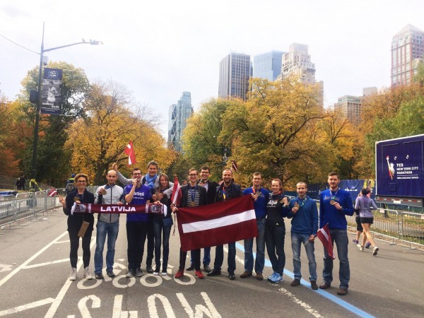 NYC maratona finišētāji 