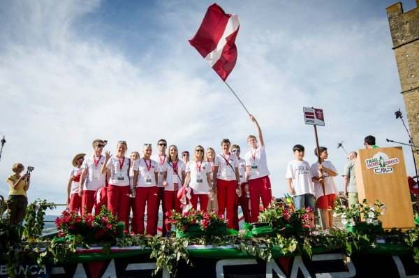 Latvijas izlase atklāšanas ceremonijā